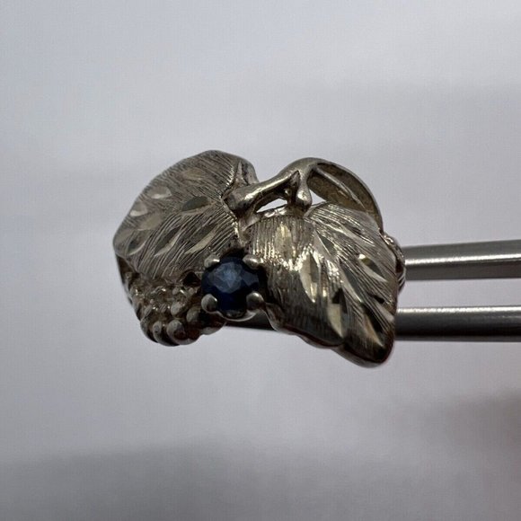 925 STERLING SILVER SAPPHIRE RING  SIZE 4.5 - Picture 7 of 9